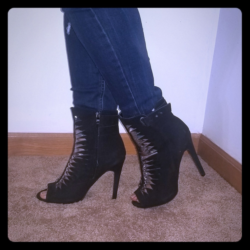 JustFab Black Booties